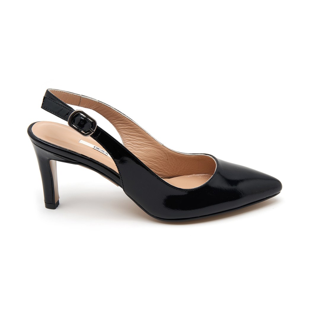 Kadın Siyah Rugan Klasik Ayakkabı