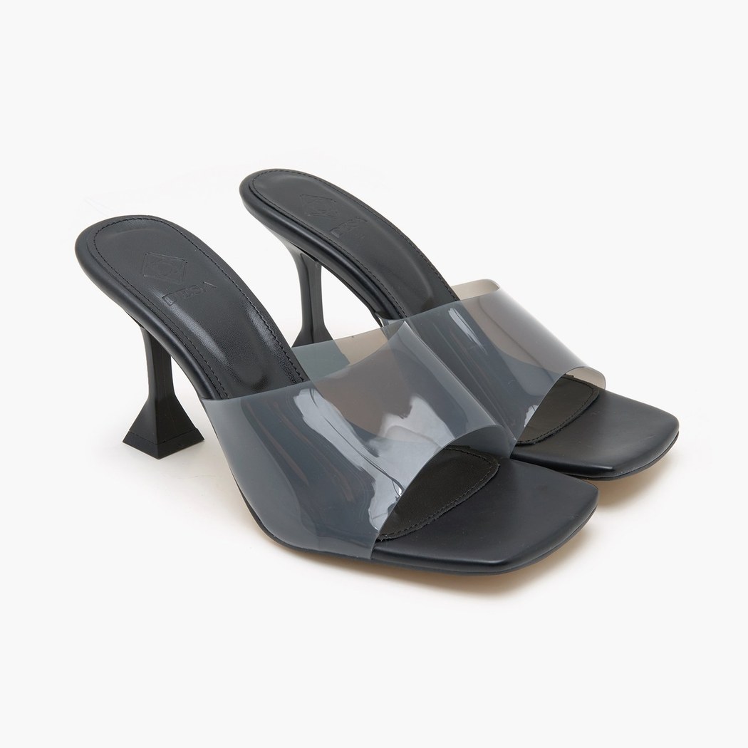 Kadın Siyah Şeffaf Terlik