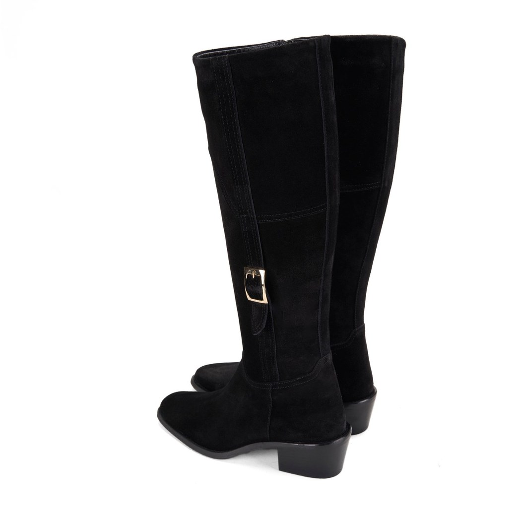 Kadın Siyah Süet Çizme