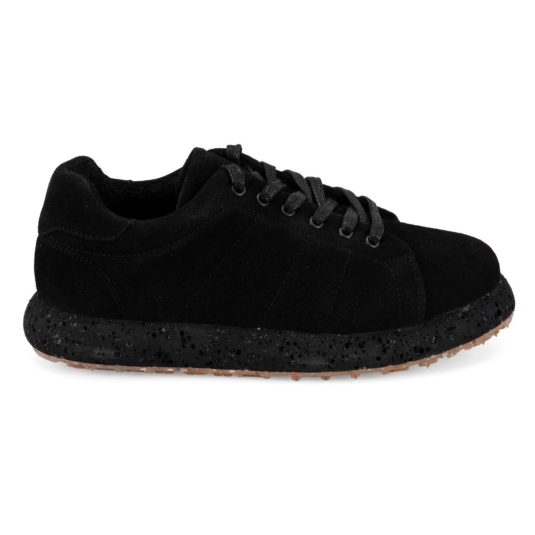 Kadın Siyah Süet Deri Günlük Ayakkabı