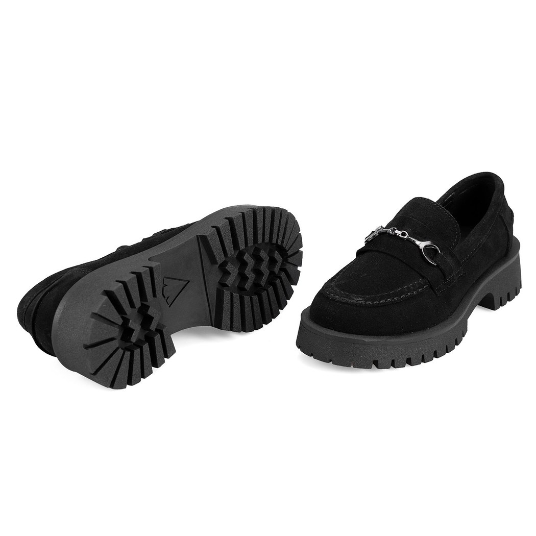 Kadın Siyah Süet Günlük Ayakkabı