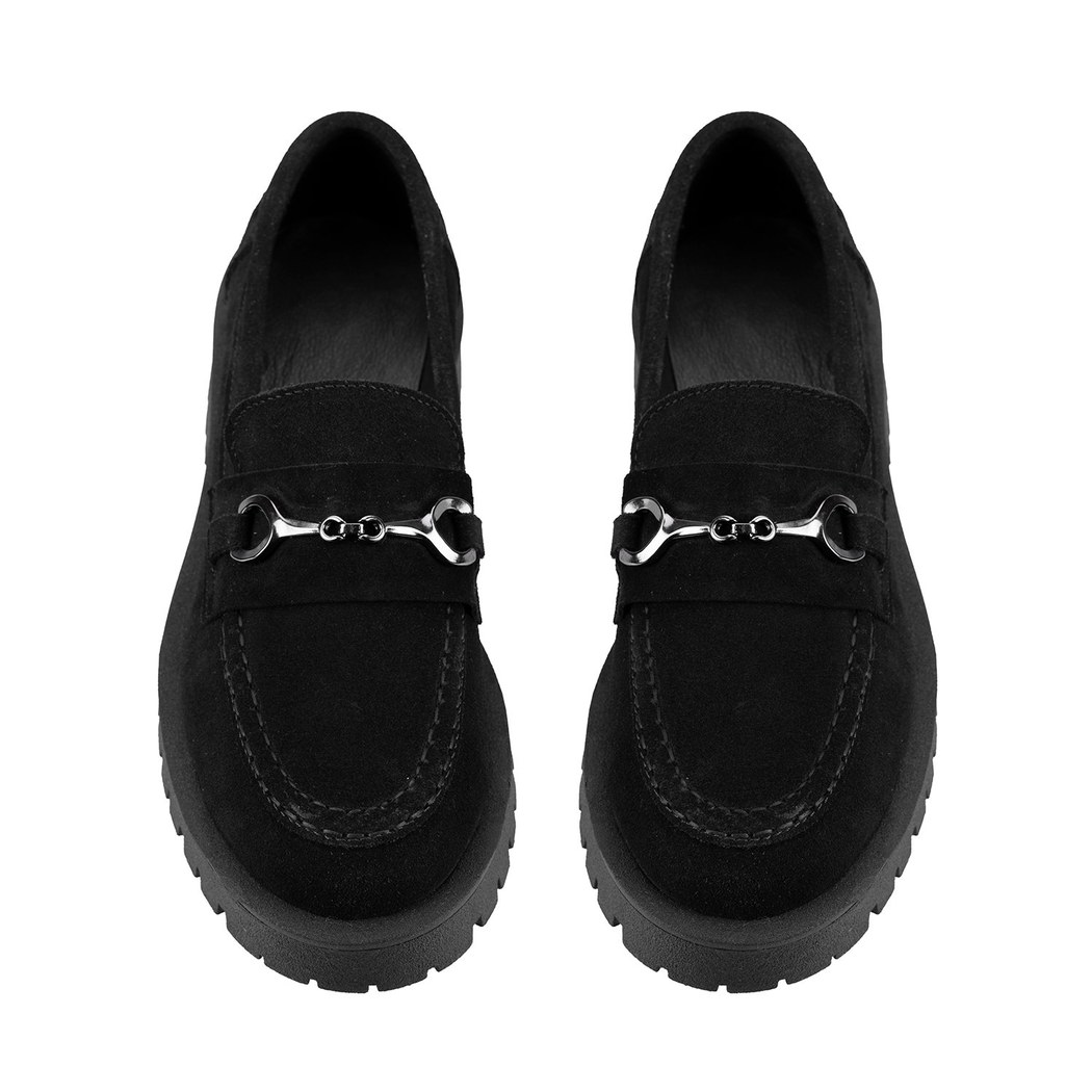 Kadın Siyah Süet Günlük Ayakkabı