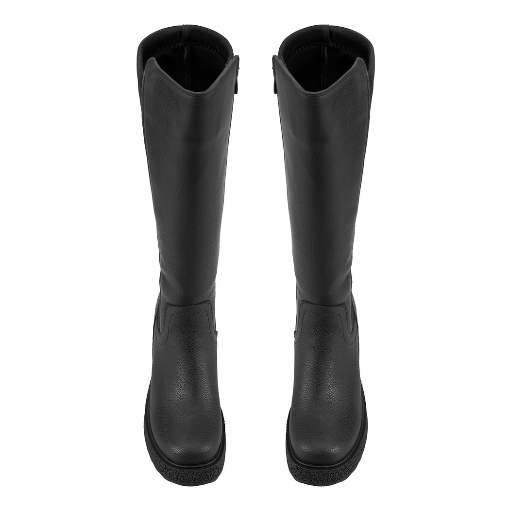 Kadın Siyah Topuklu Çizme