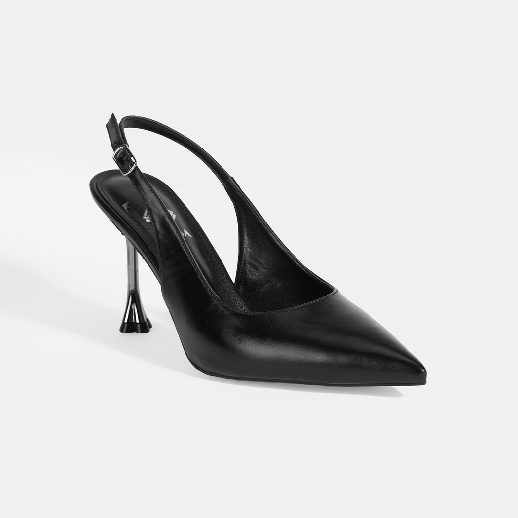 Kadın Siyah Topuklu Klasik Ayakkabı