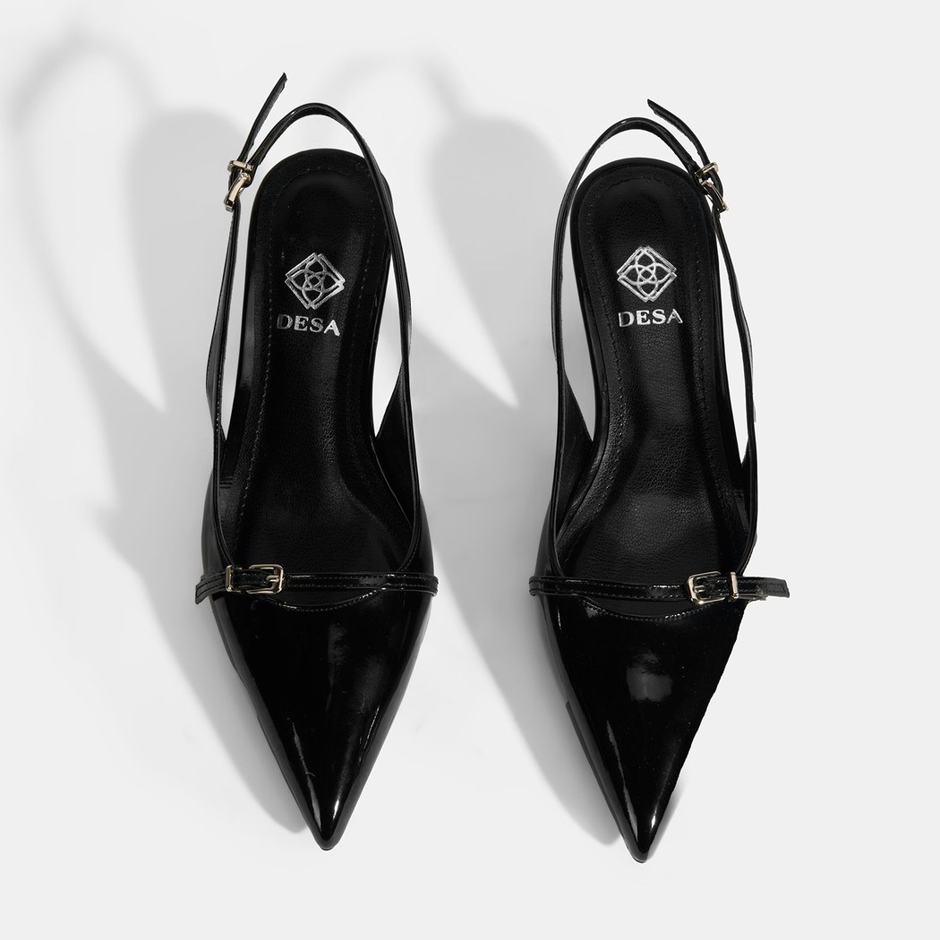 Kadın Siyah Topuklu Klasik Ayakkabı