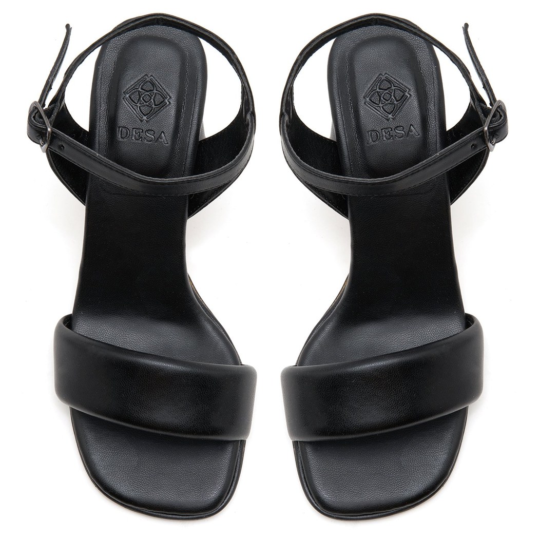 Kadın Siyah Topuklu Sandalet