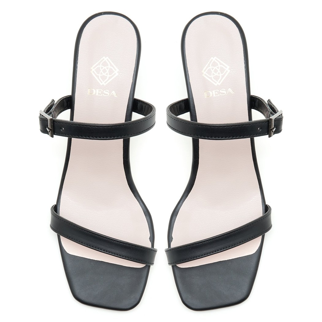 Kadın Siyah Topuklu Terlik