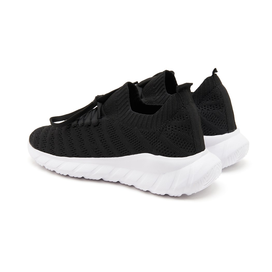 Kadın Siyah Triko Günlük Ayakkabı
