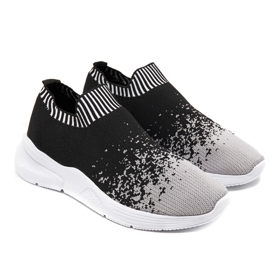 Kadın Siyah Triko Spor Ayakkabı