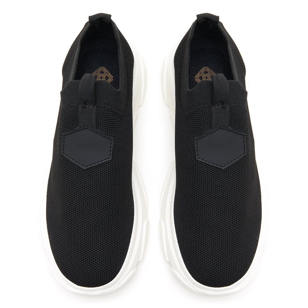 Kadın Siyah Triko Spor Ayakkabı