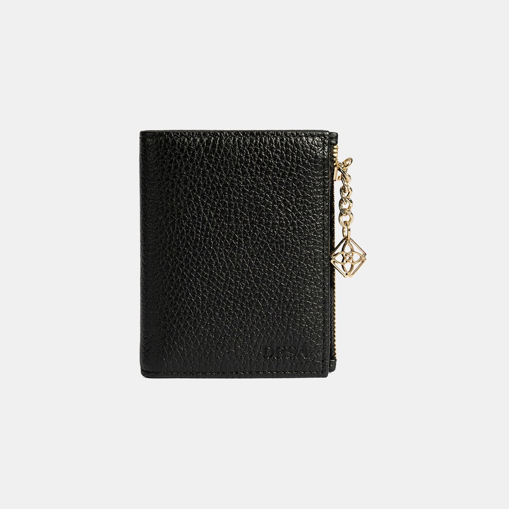 Kadın Siyah Zincir Detaylı Deri Cüzdan