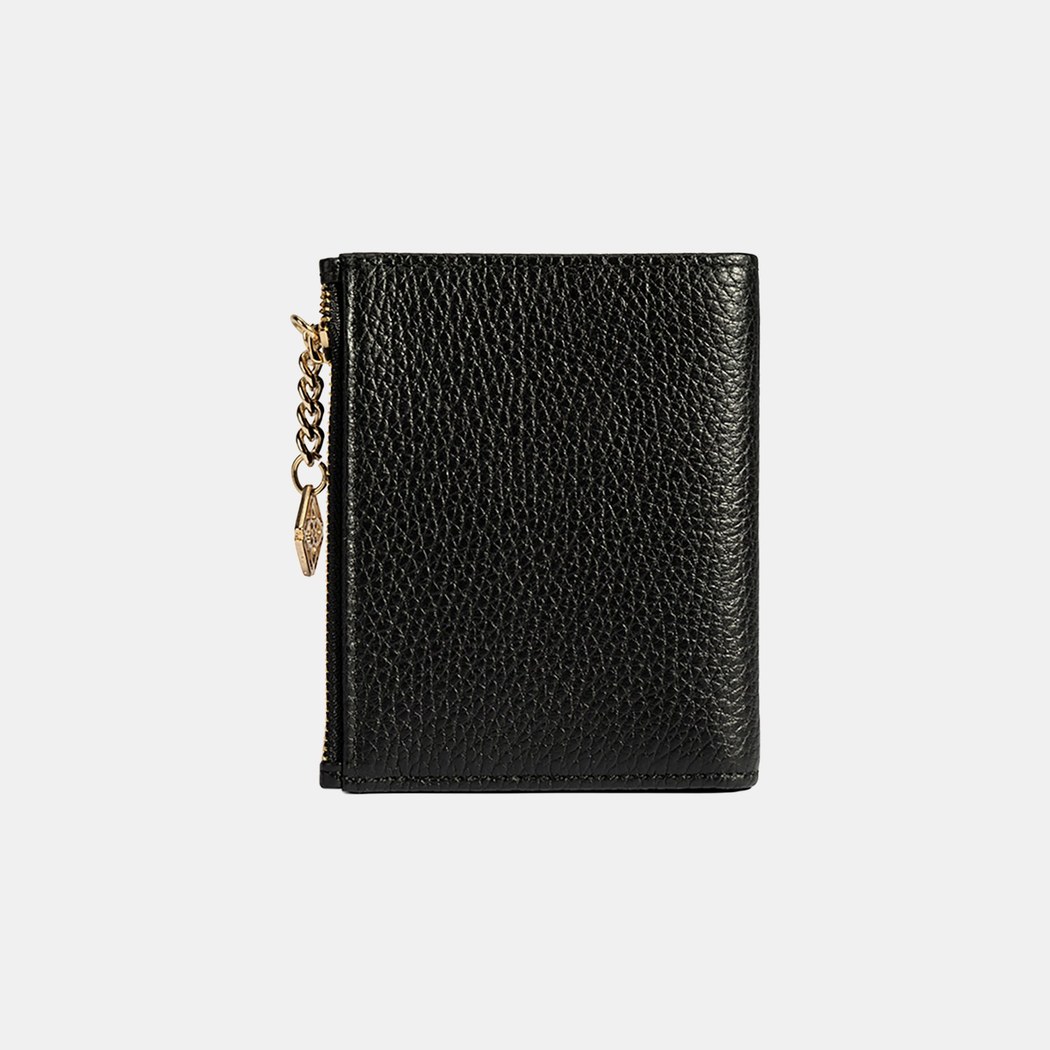 Kadın Siyah Zincir Detaylı Deri Cüzdan