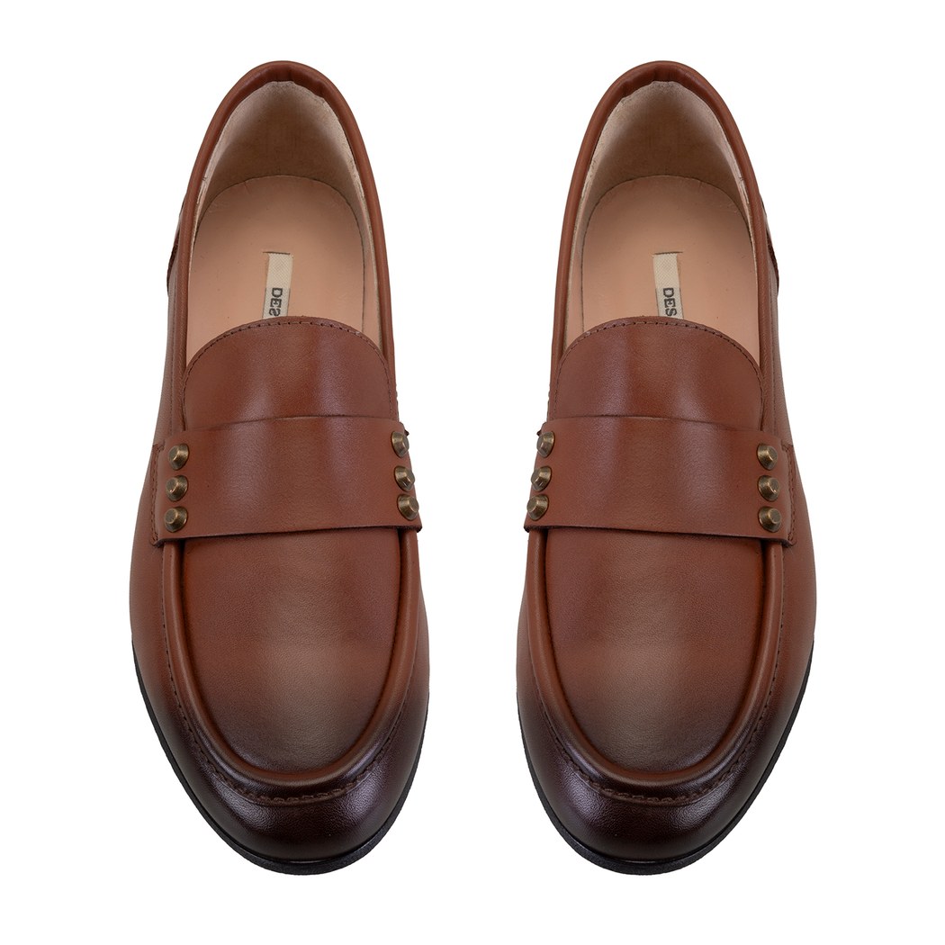 Kadın Taba Deri Günlük Ayakkabı