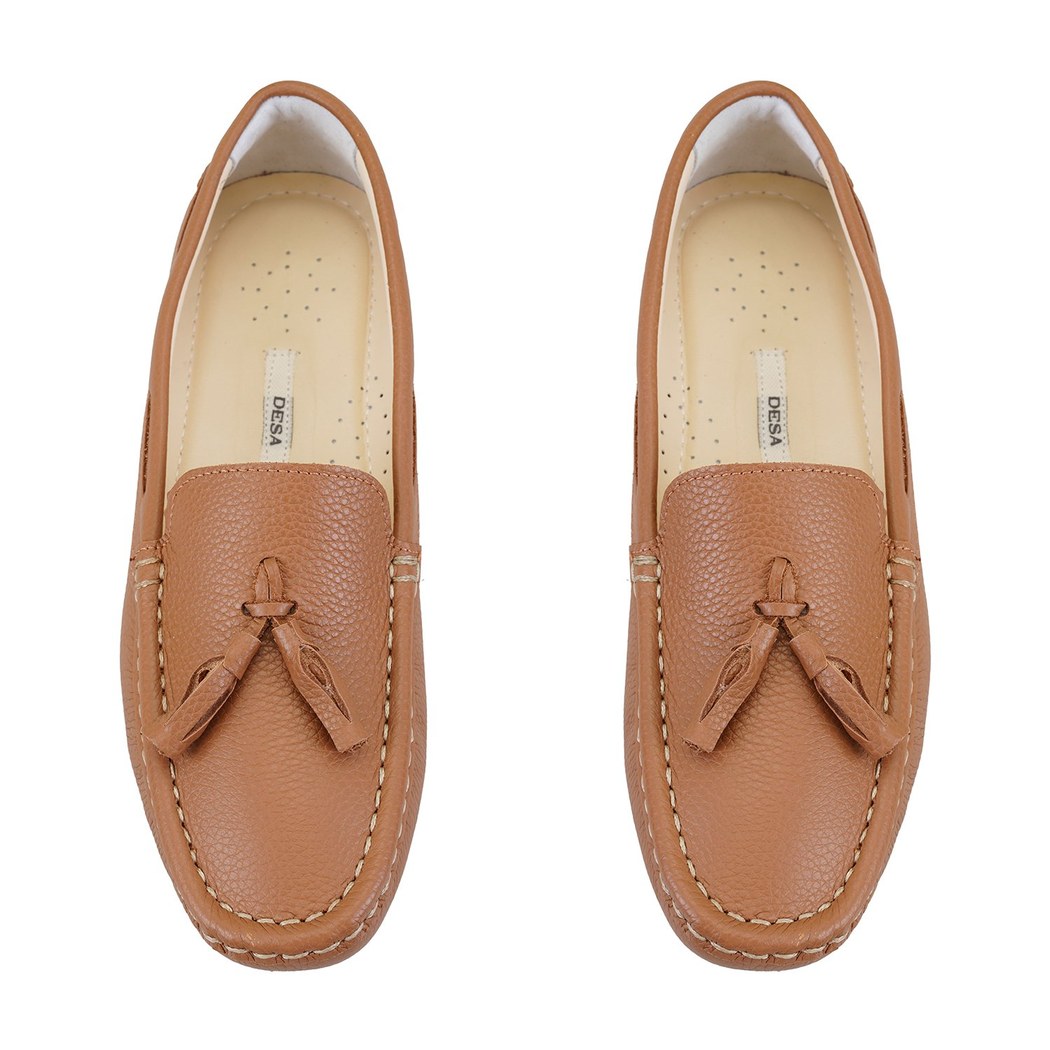 Kadın Taba Deri Loafer