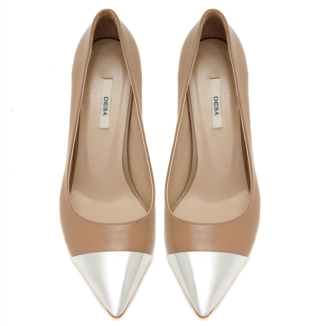 Kadın Taba Deri Stiletto 