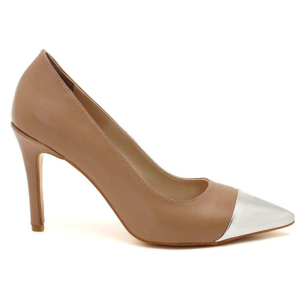 Kadın Taba Deri Stiletto 