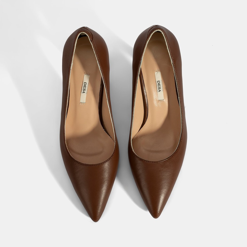 Kadın Taba Deri Stiletto