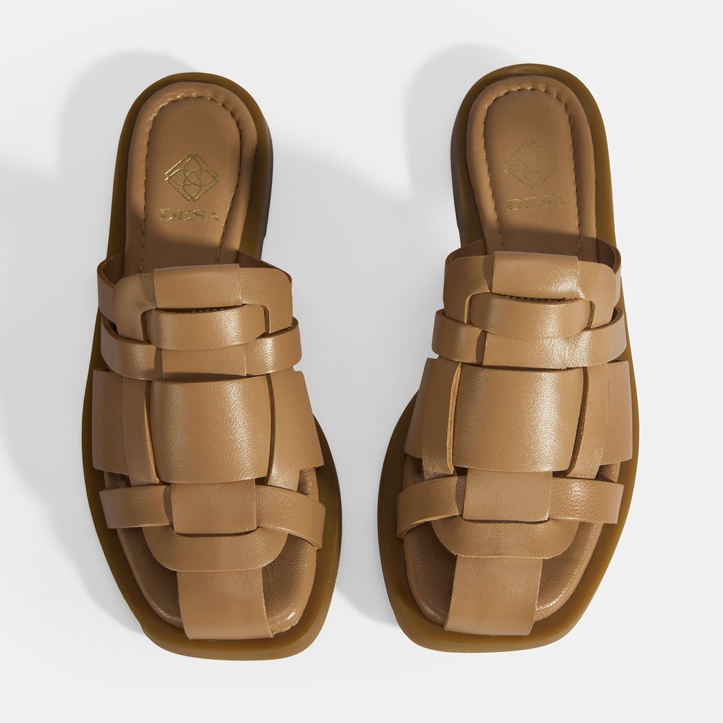 Kadın Taba Deri Terlik 