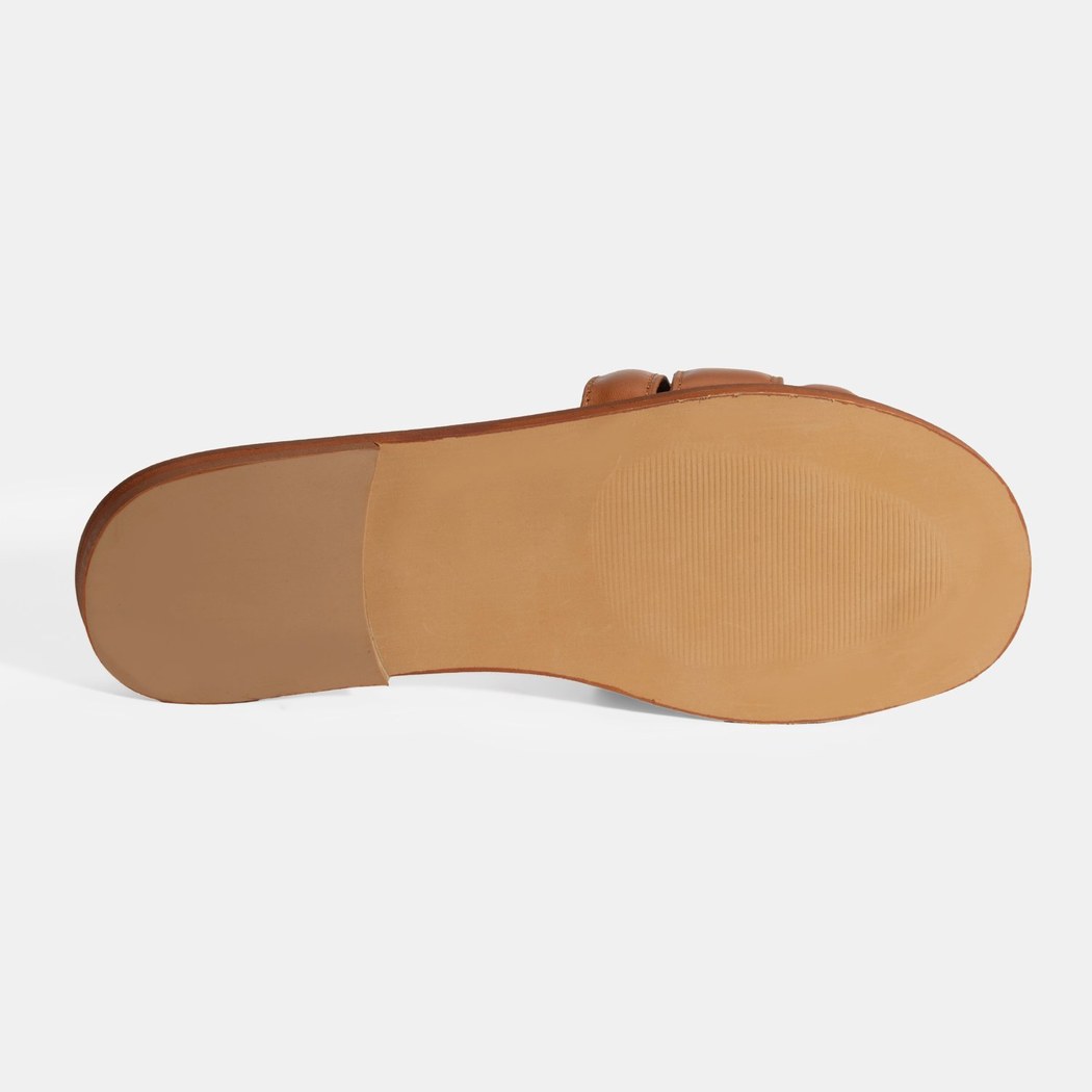 Kadın Taba Deri Terlik