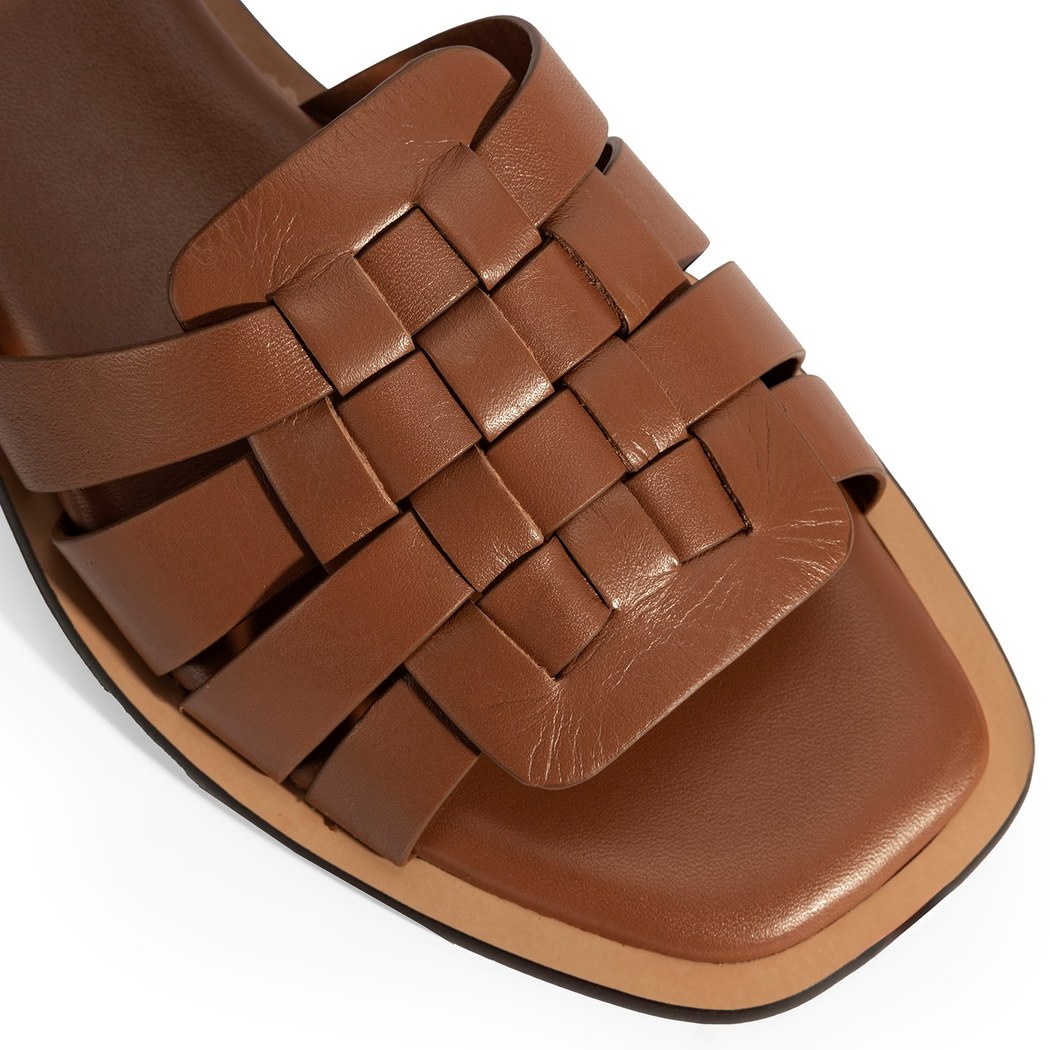 Kadın Taba Deri Terlik