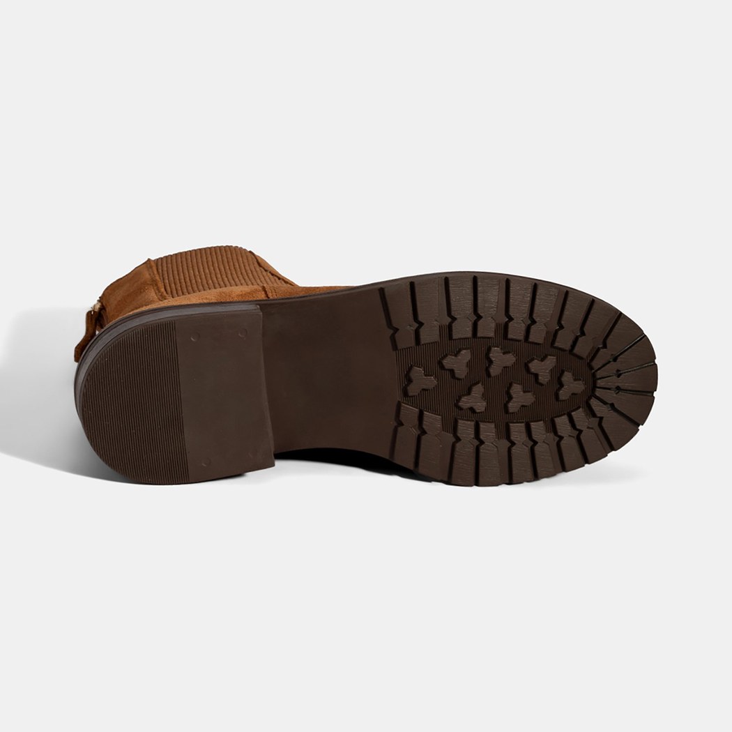 Kadın Taba Lastikli Süet Chelsea Bot