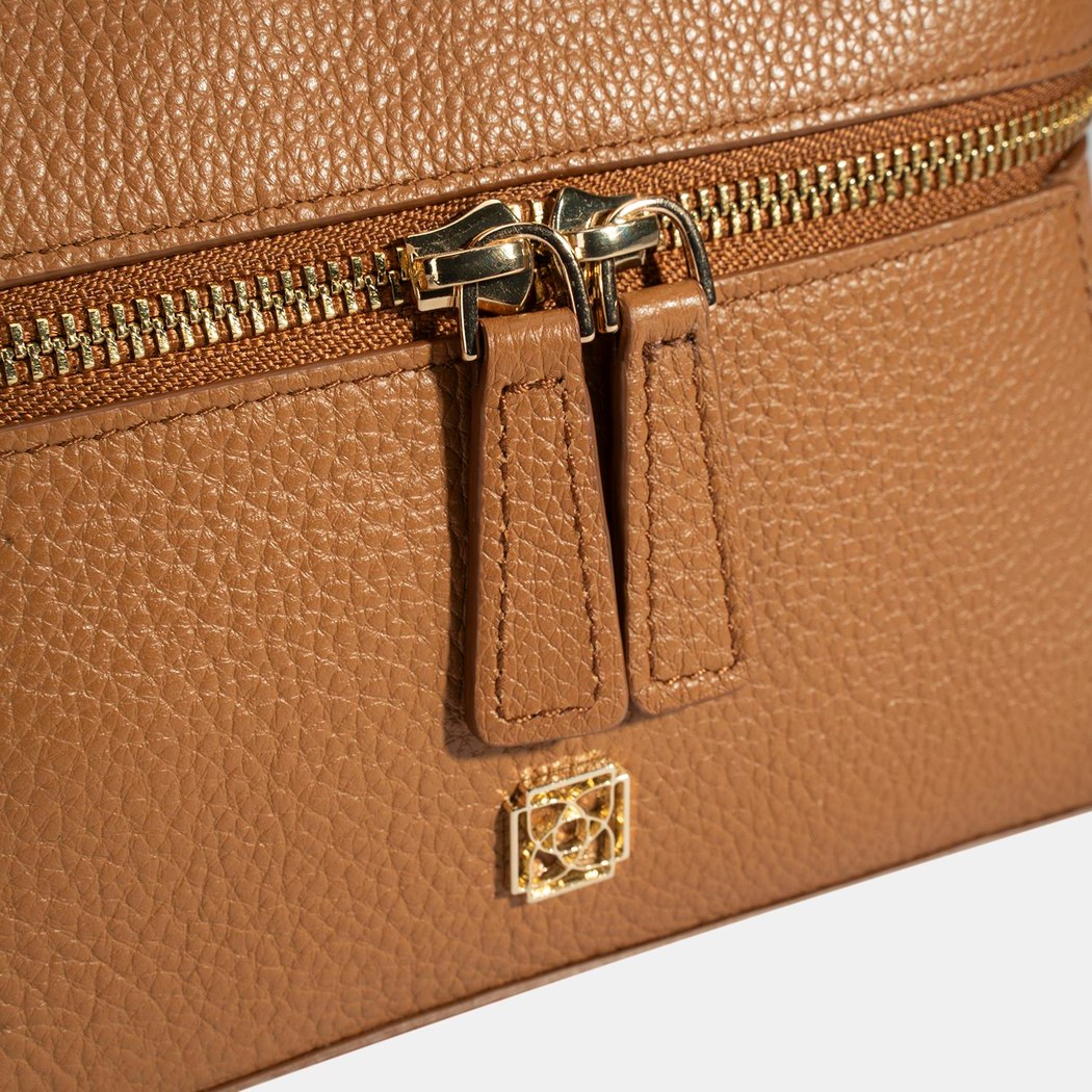 Kadın Taba Omuz Askılı Mini Deri El Çantası