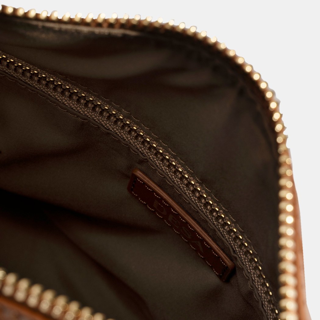 Kadın Taba Örgü Baskılı El Çantası