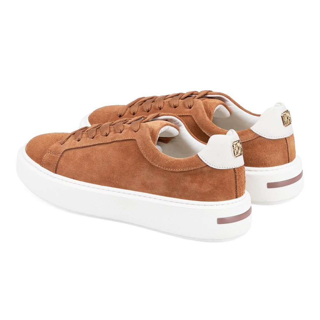 Kadın Taba Süet Deri Spor Ayakkabı