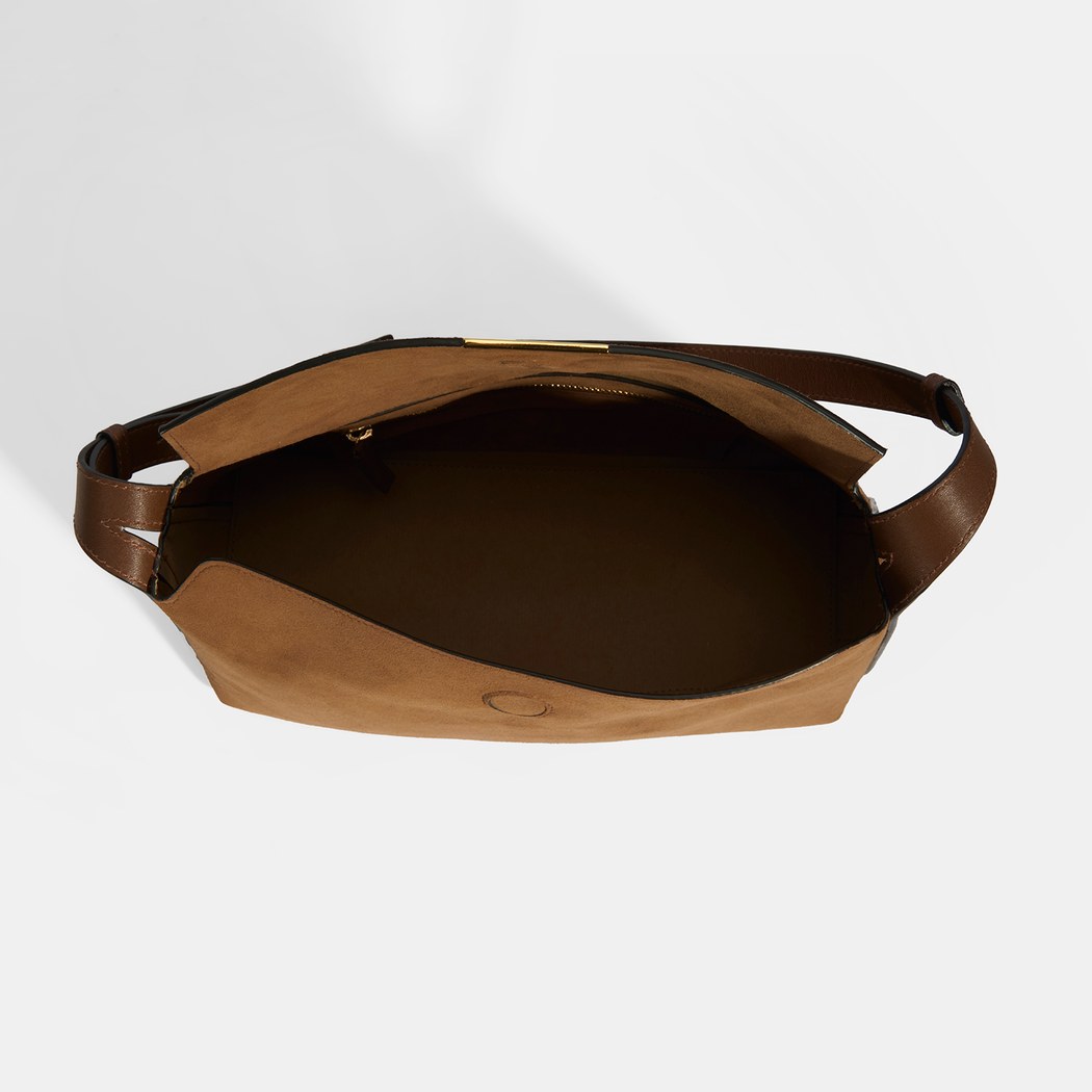 Kadın Taba Süet Omuz Çantası