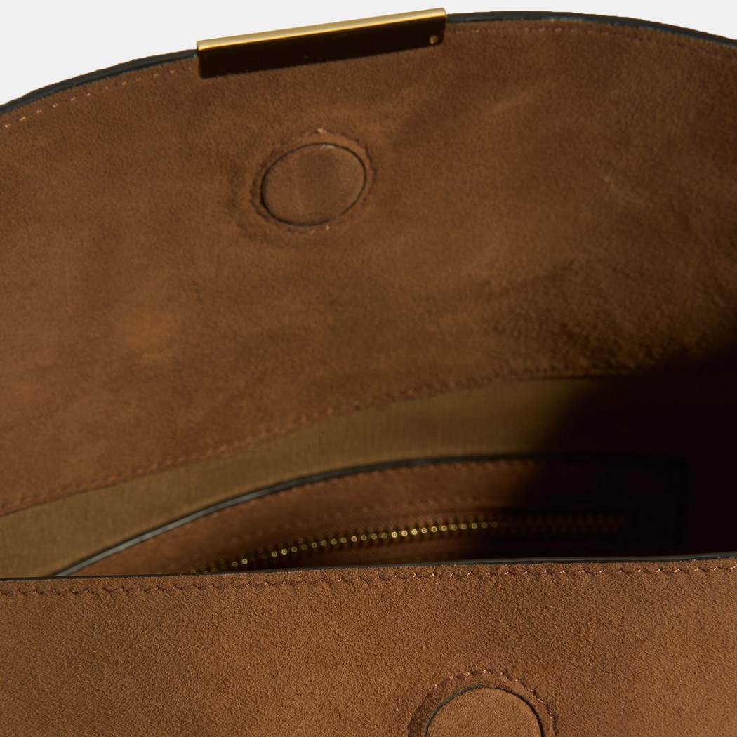 Kadın Taba Süet Omuz Çantası