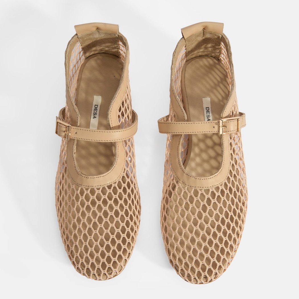 Kadın Ten Ayarlanabilir Metal Tokalı File Babet