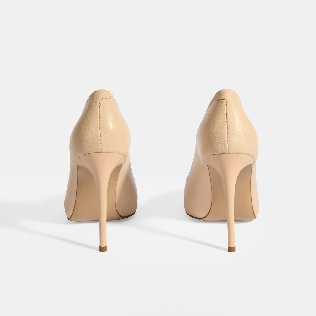 Kadın Ten Deri Topuklu Klasik Ayakkabı