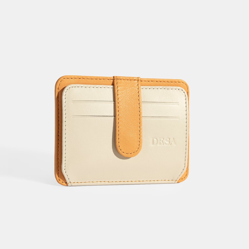 Kadın Turuncu Deri Kartlık
