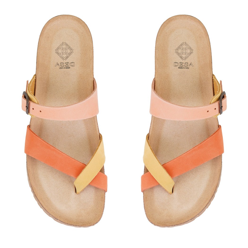 Kadın Turuncu Nubuk Deri Terlik