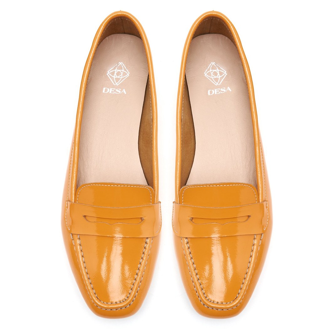 Kadın Turuncu Rugan Loafer