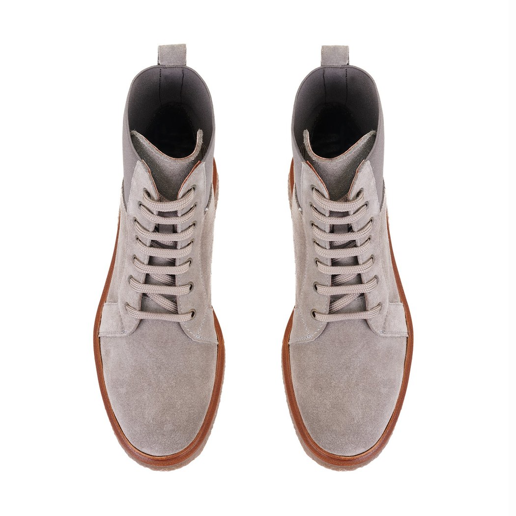 Kadın Vizon Bağcıklı Süet Deri Postal Bot