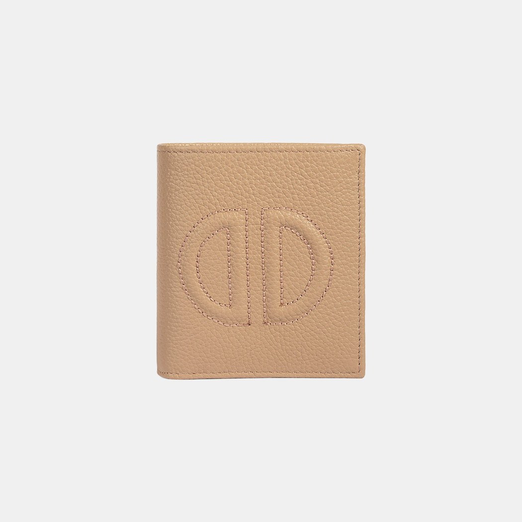 Kadın Vizon D Logolu Deri Cüzdan