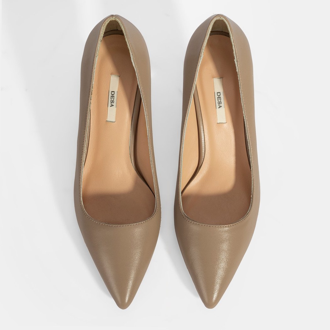 Kadın Vizon Deri Stiletto