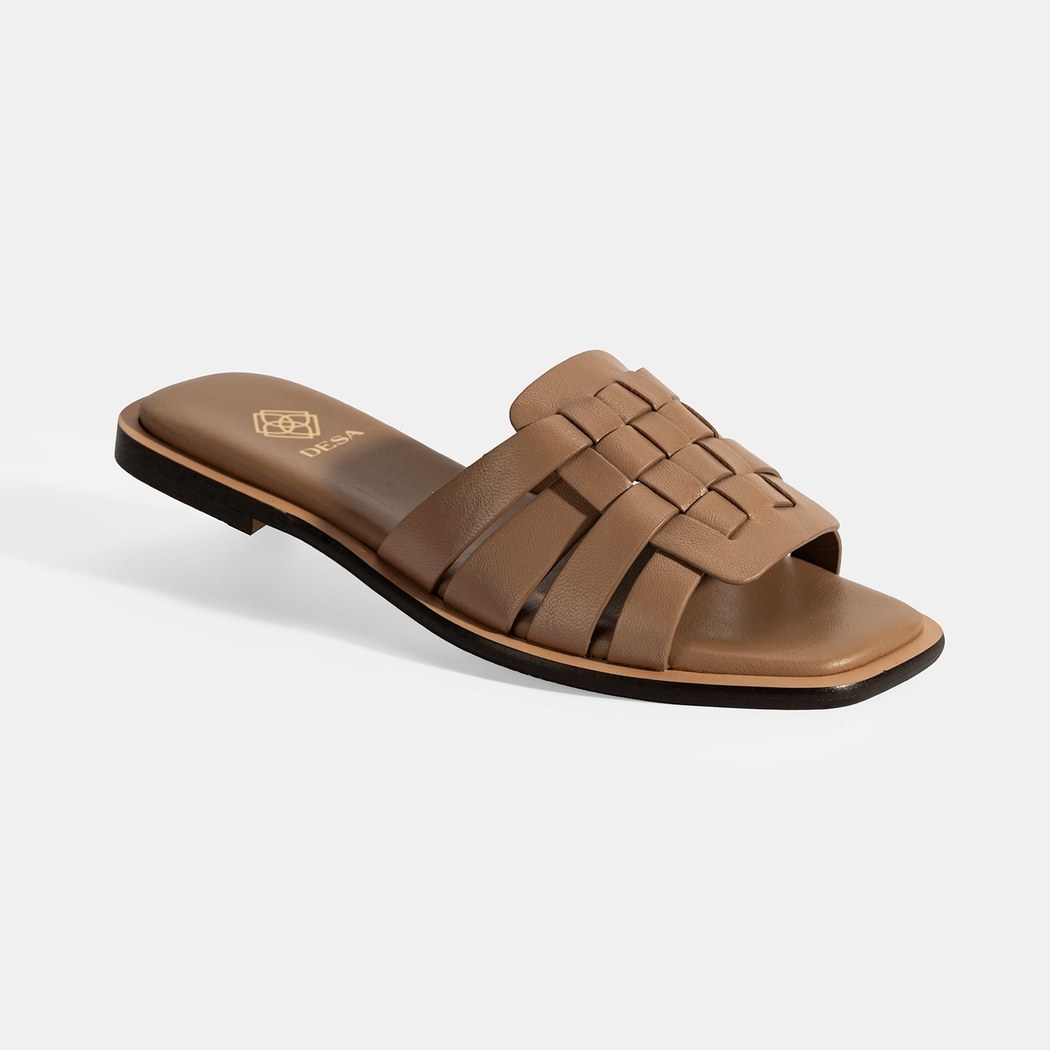 Kadın Vizon Deri Terlik