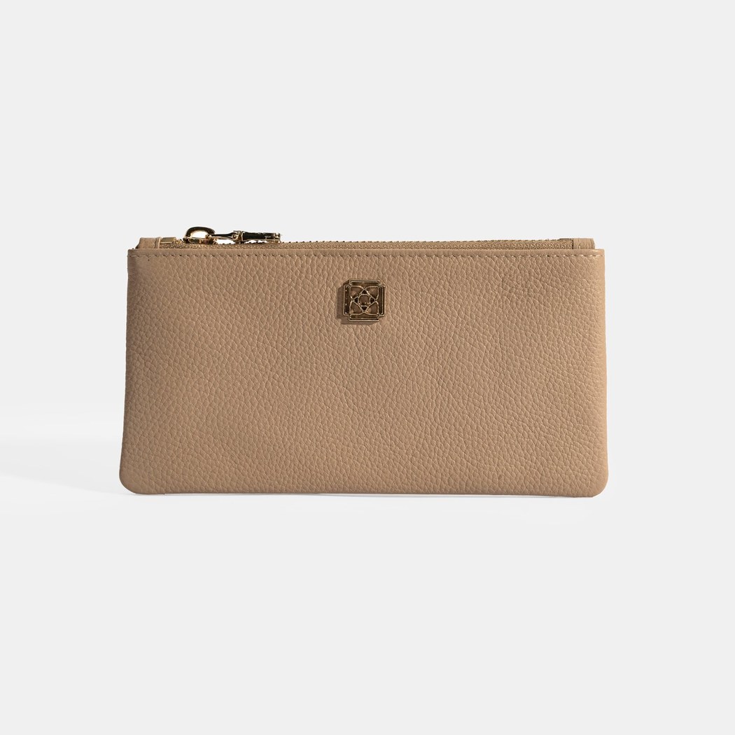 Kadın Vizon Fermuarlı Deri Cüzdan