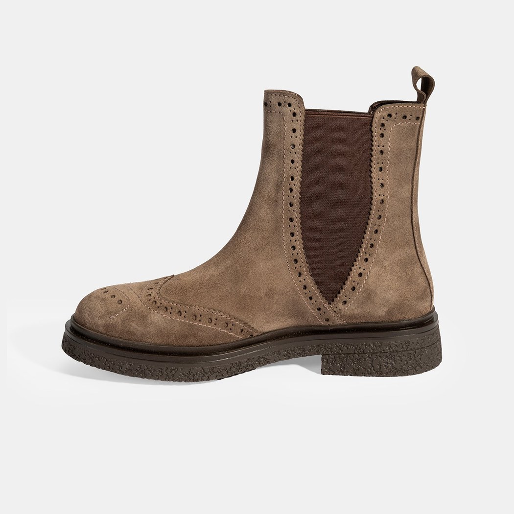 Kadın Vizon Lastikli Süet Chelsea Bot