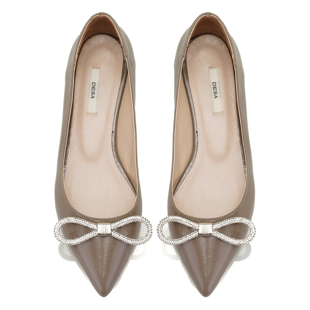 Kadın Vizon Rugan Deri Babet