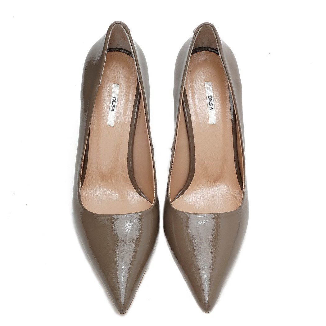 Kadın Vizon Rugan Deri Stiletto