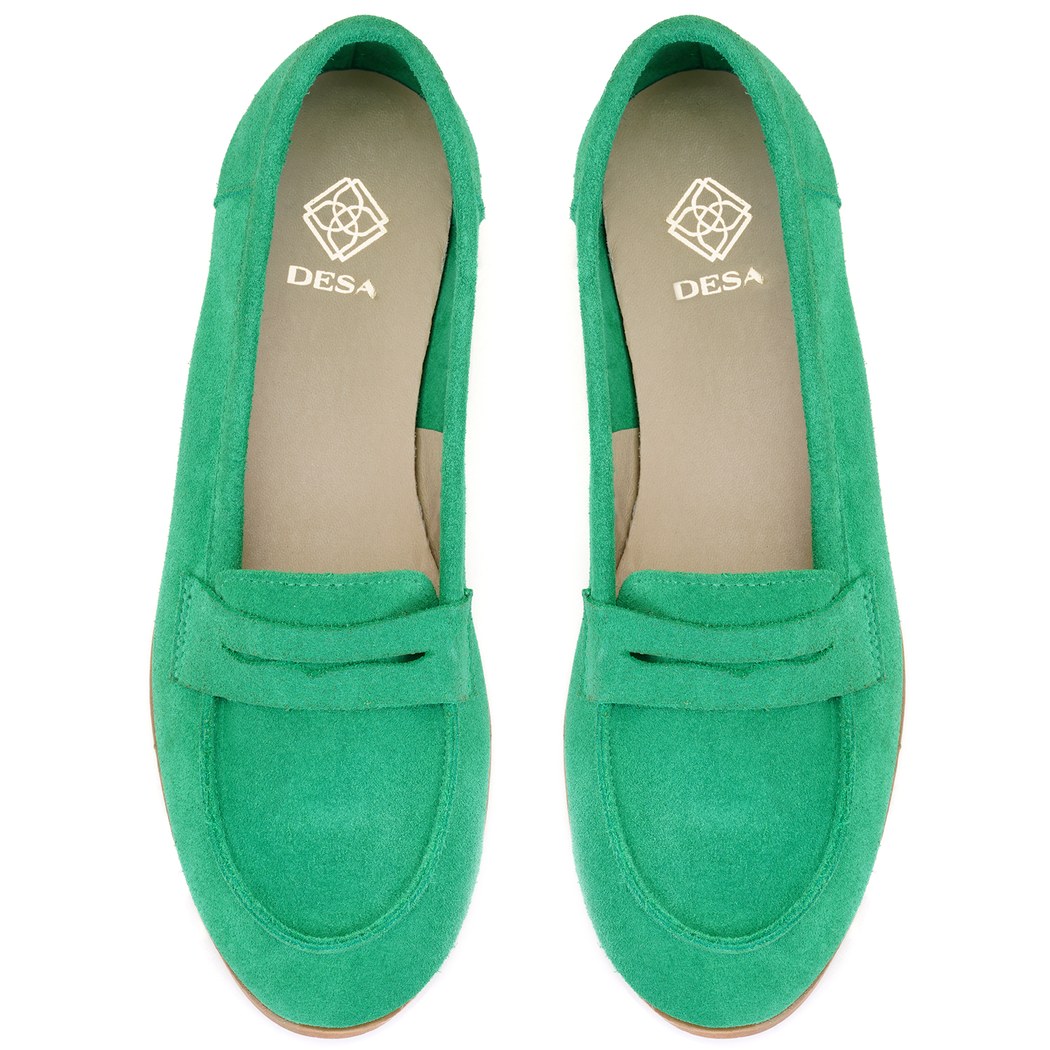 Kadın Yeşil Günlük Süet Deri Ayakkabı