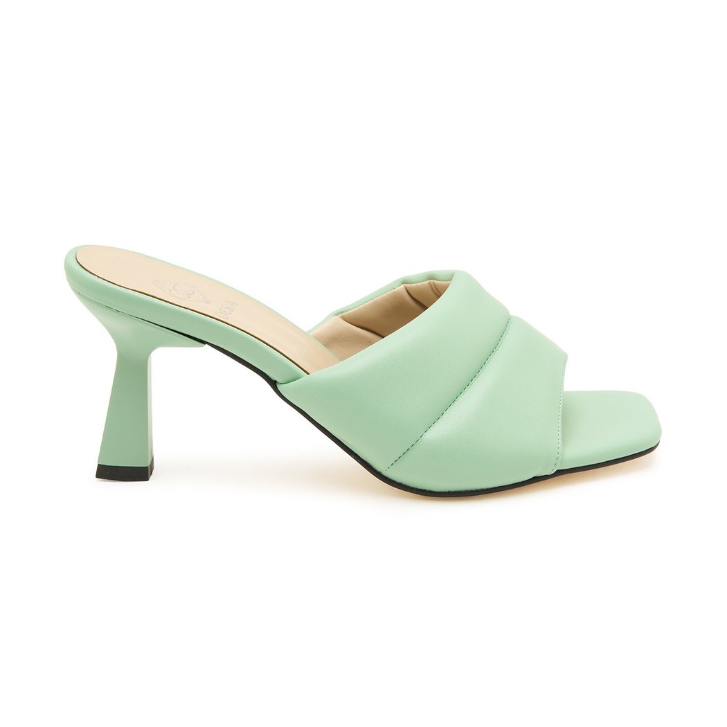 Kadın Yeşil Topuklu Terlik