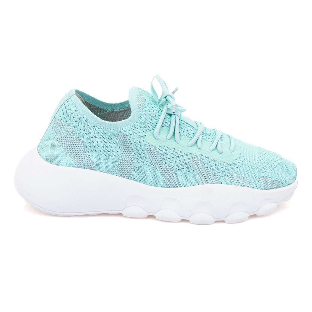 Kadın Yeşil Triko Spor Ayakkabı