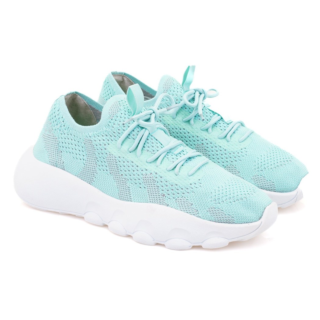 Kadın Yeşil Triko Spor Ayakkabı