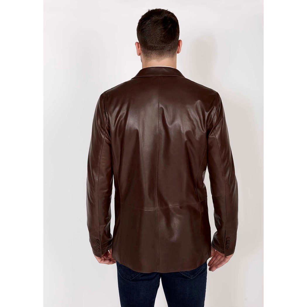 Kahve Anatole Erkek Deri Ceket