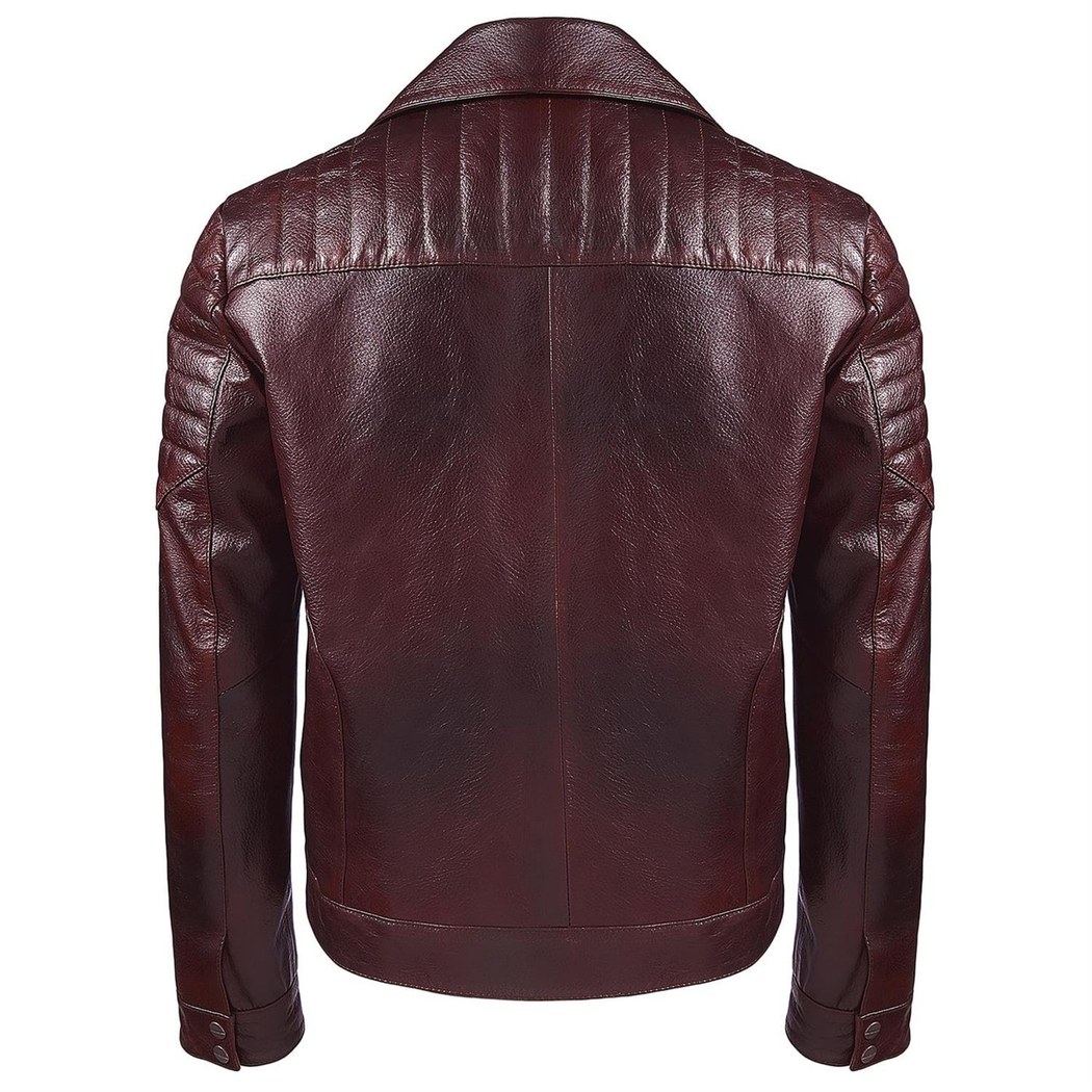 Kahve Bill Erkek Biker Deri Mont