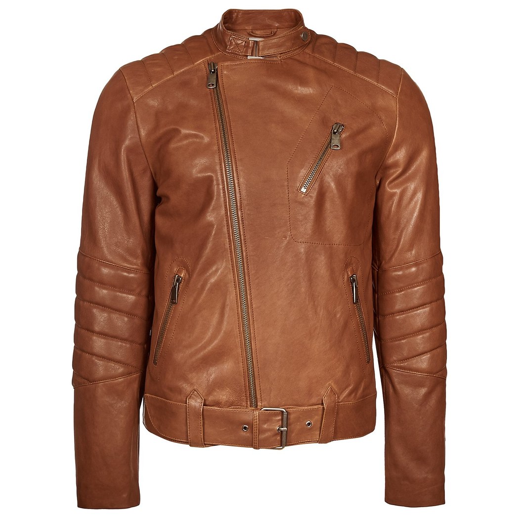 Kahve Colombano Erkek Deri Mont